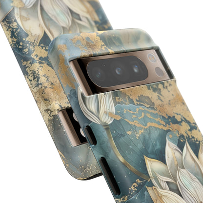 Zen Lotus Gold Floral Phone Case