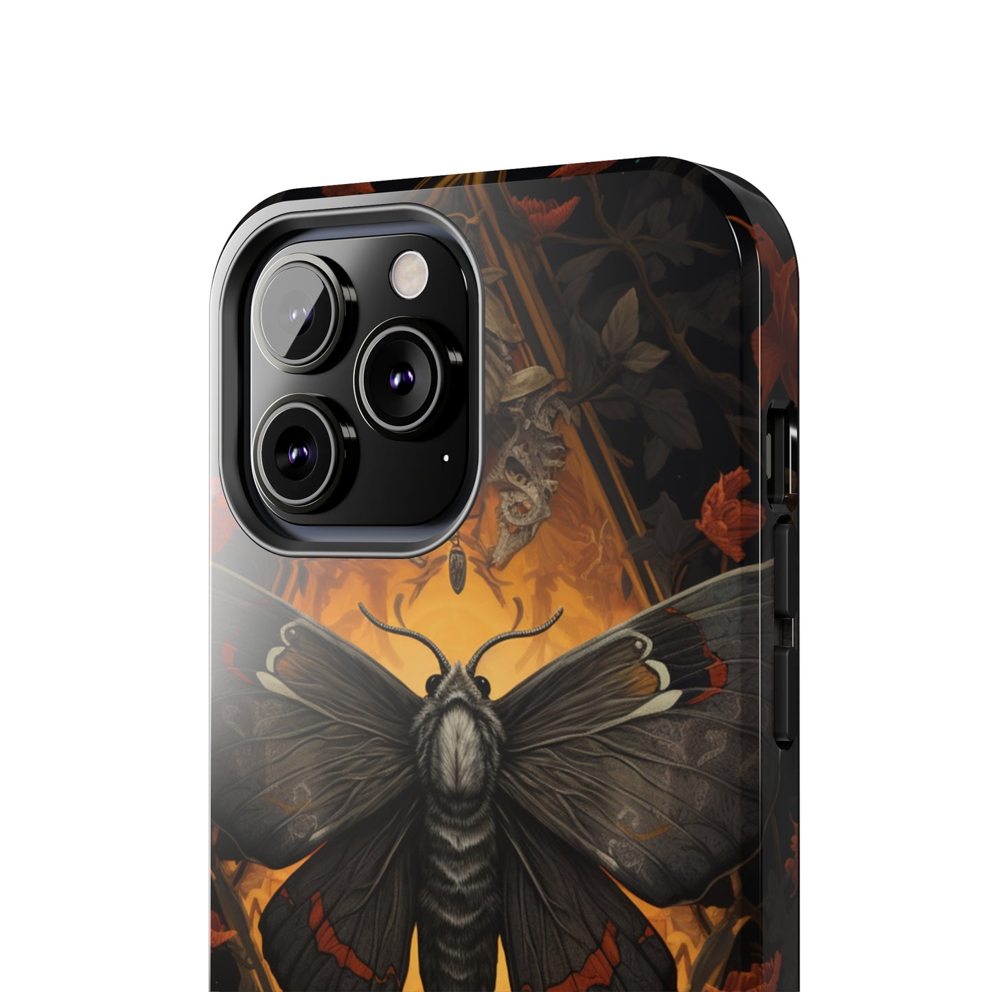 iPhone Case | Lost in Thought: Dark Academia Moth iPhone Tough Case