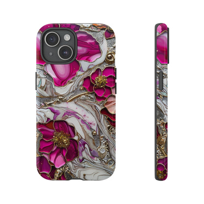 Stained Glass Magenta Floral Paisley Explosion Phone Case