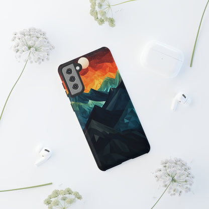 Mountain Abstract Tough Case | Embrace Nature's Beauty with a Durable Phone Case