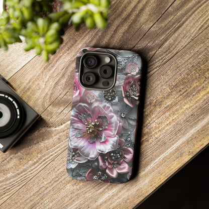 Coquette Aesthetic Floral Art iPhone 15 Case