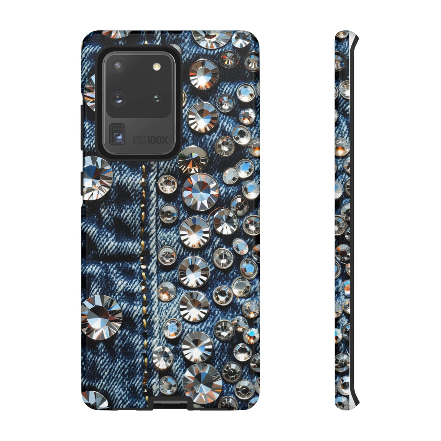 Blue Jean Queen Rhinestone Bling Phone Case