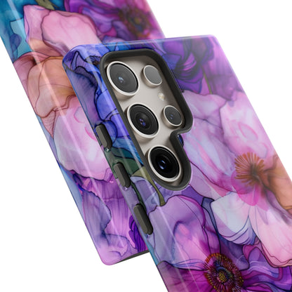 Purple Flower Stained Glass Phone Case