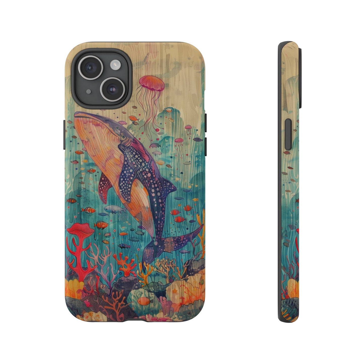 Whale Shark, Turtle, Manta Ray Phone Case