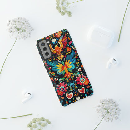 Floral Explosion Magic Hearts Phone Case