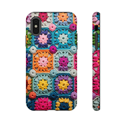 Vintage Crochet Blanket Look Phone Case