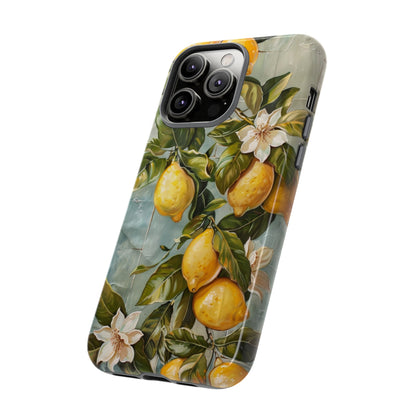 Mediterranean Lemon Tile Oil Painting iPhone 13 Case