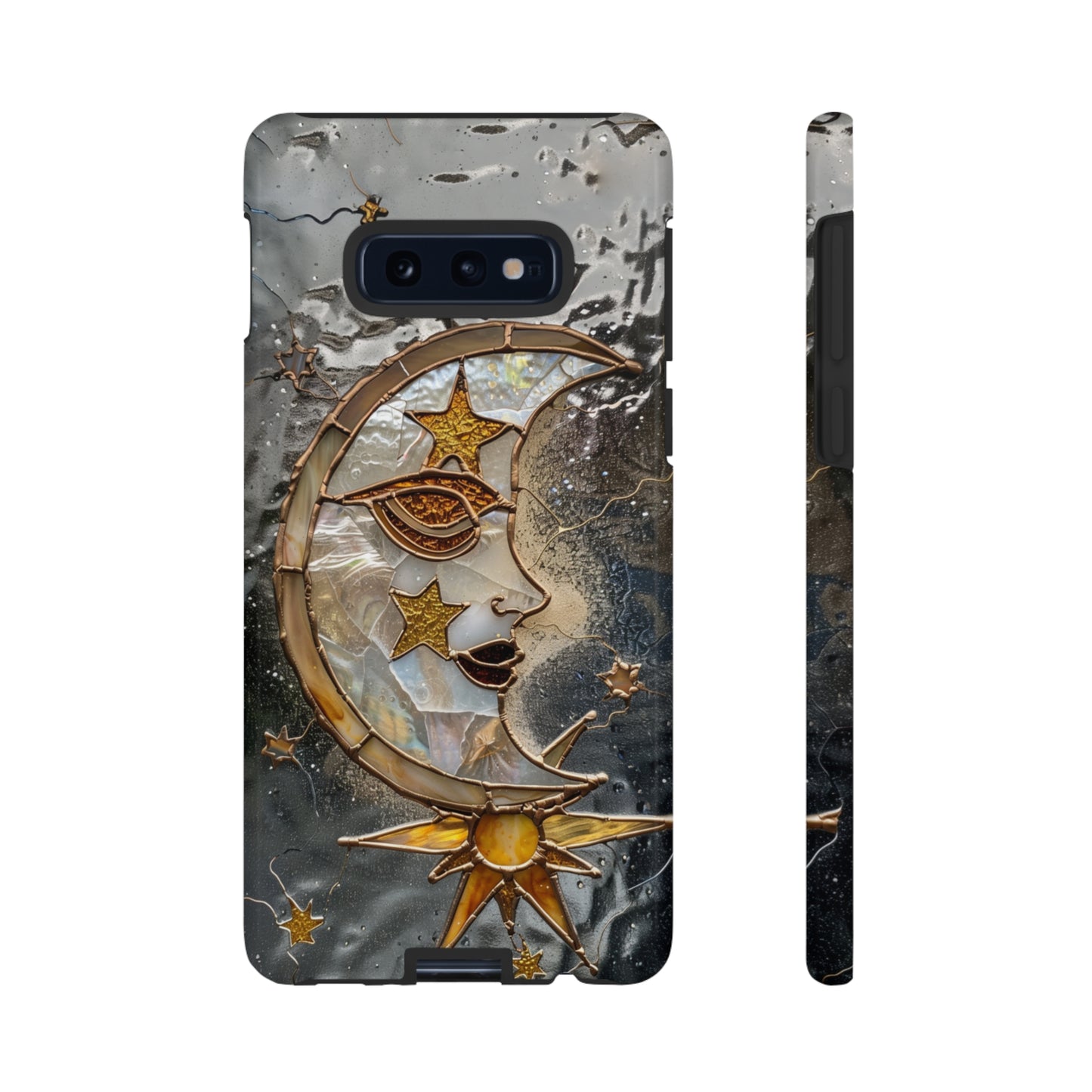 Moon Stars Liquid Glass Starry Night Phone Case