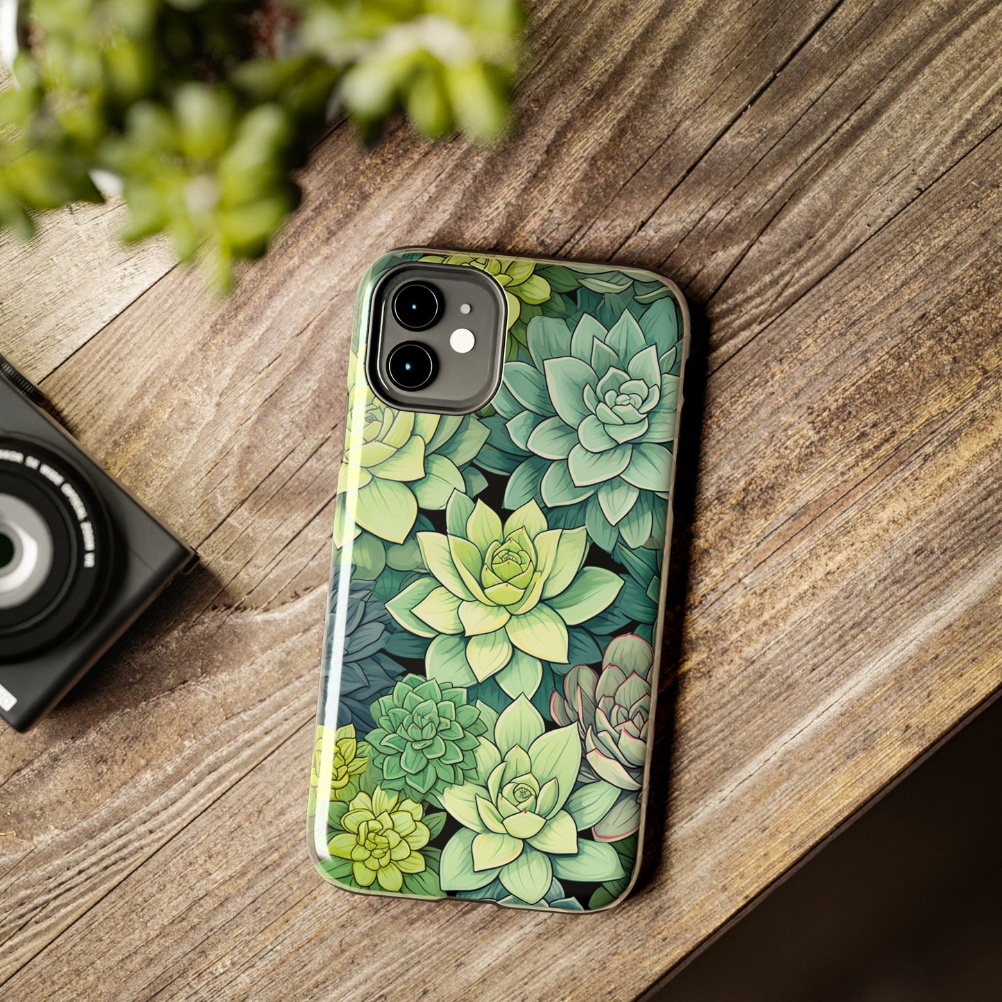 Succulent Desert Cactus Floral iPhone Case | Embrace the Beauty of Arid Elegance