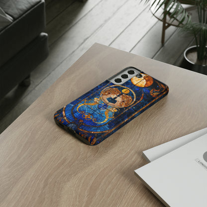 Gemini Astrology Stained Glass Phone Case