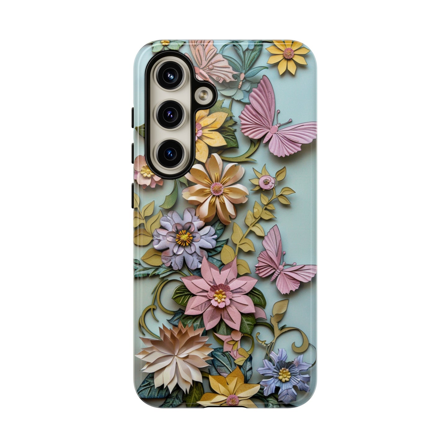 Butterflies and Flowers iPhone Case