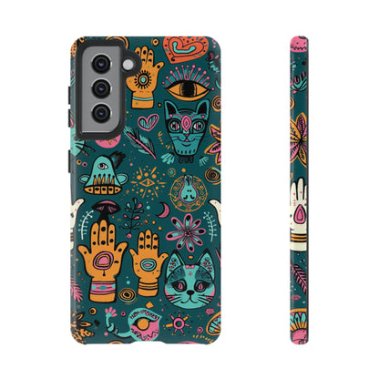 Kabbalistic Kitty Talisman Collage Phone Case