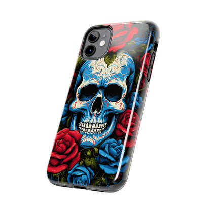 Skull and Roses iPhone Case | Edgy Elegance and Timeless Beauty