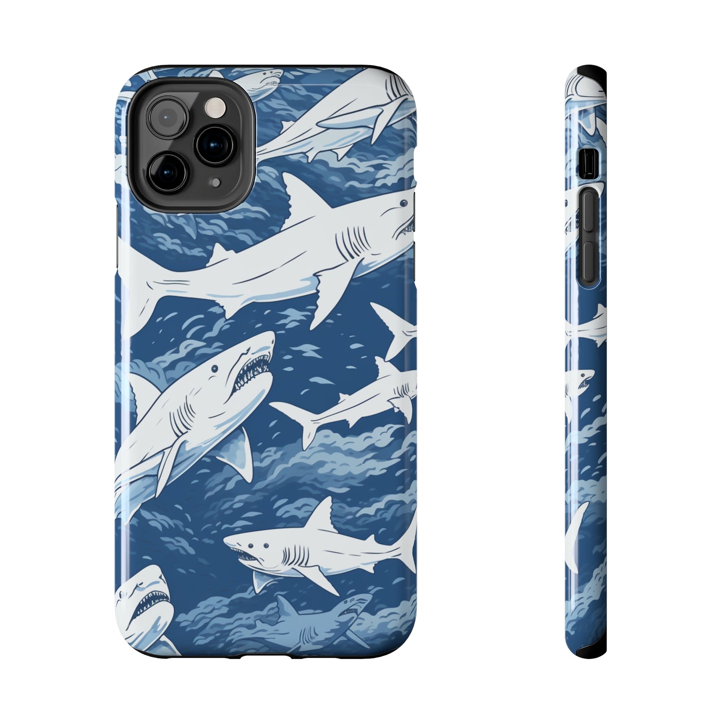 Shark Design: Dive into the Depths with an Aquatic Adventure iPhone Case