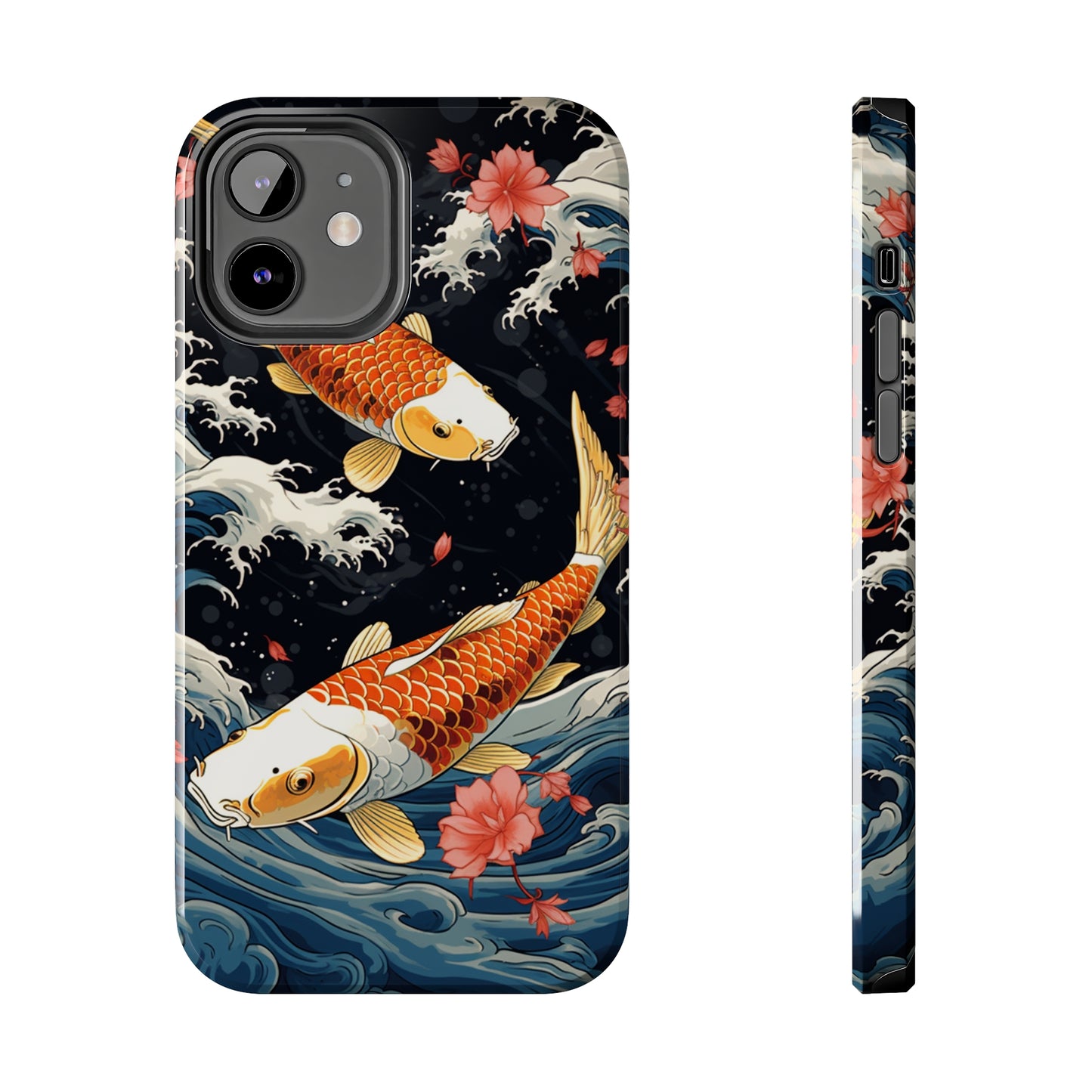 Graceful Flow: Koi Fish Inspired | Japanese Art Masterpiece iPhone Case