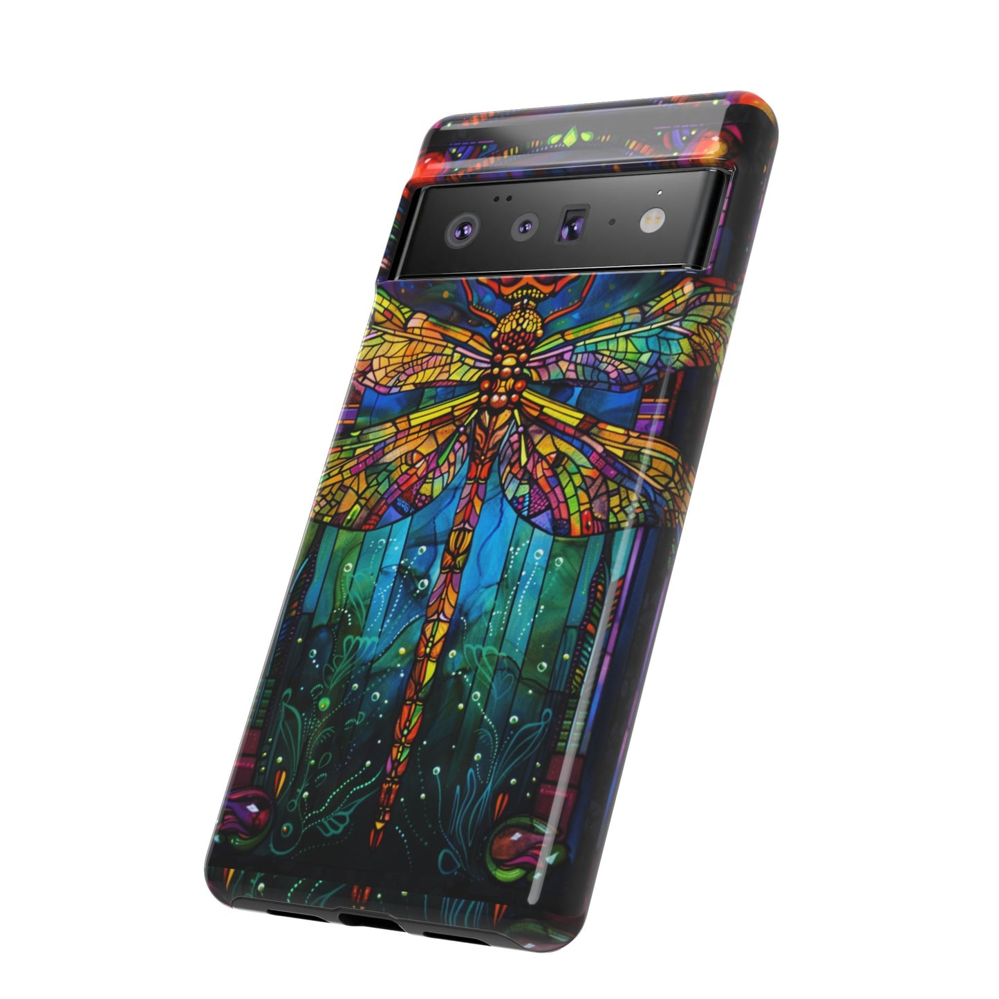 Art Deco Stained Glass Dragonfly Phone Cover