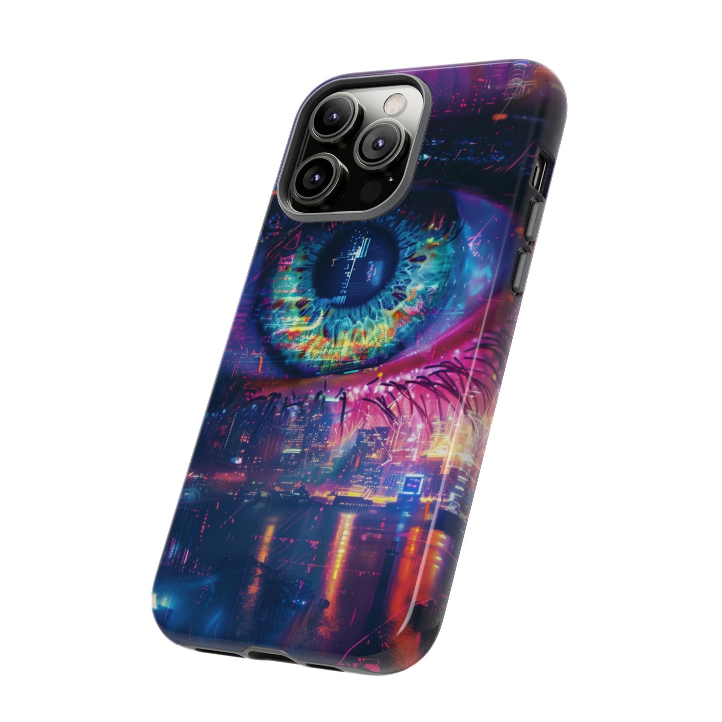 Eye of the Beholder Cyberpunk Art Phone Case