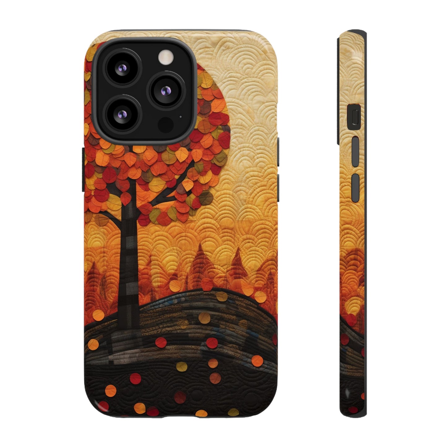 Autumn iPhone Case, Forest Embroidered Style Phone Case