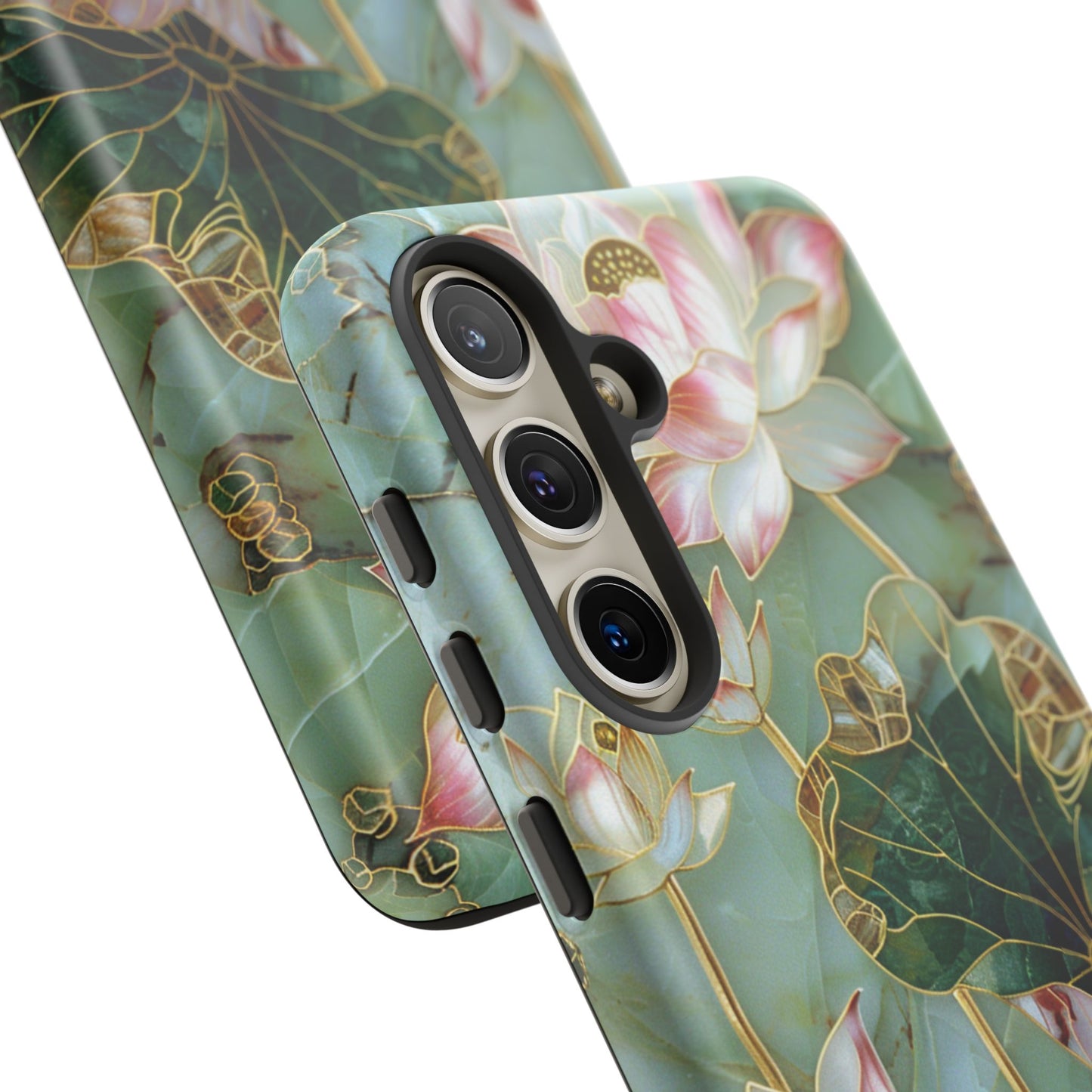 Elegant Floral Phone Case - Tough Cases with Lotus Design