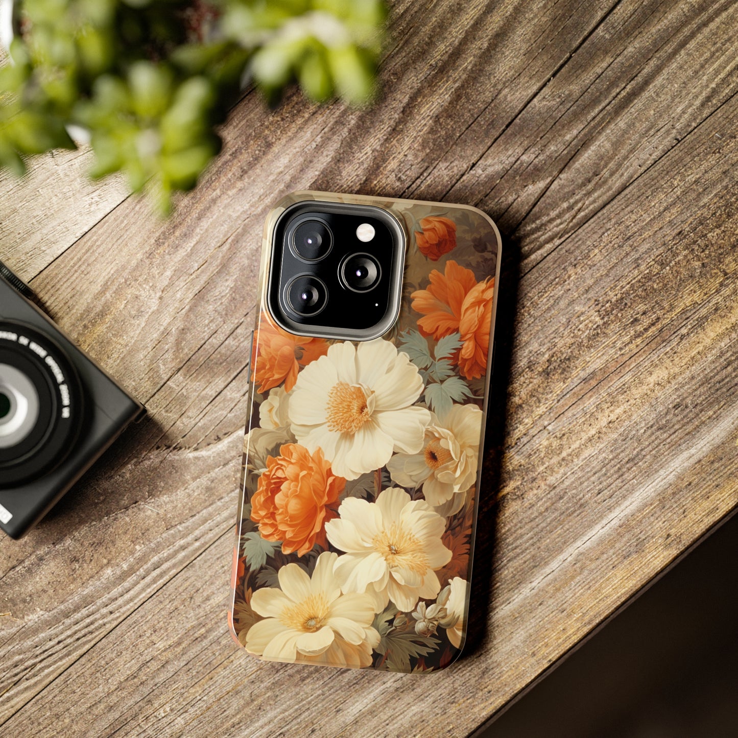 Vintage Floral Aesthetic Phone Tough Case Antique Print for iPhone 14 11 Pro 12 13 XR XS X 7+ 8 Boho Nature Flowers Cottage Core