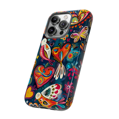 Bright Colorful Mexican Style Mural Painting Phone Case