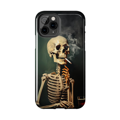 Smoking Skull iPhone Case | Edgy Style with a Mysterious Vibe for iPhone 11, 12, 13, 14, SE 2020 & Mor