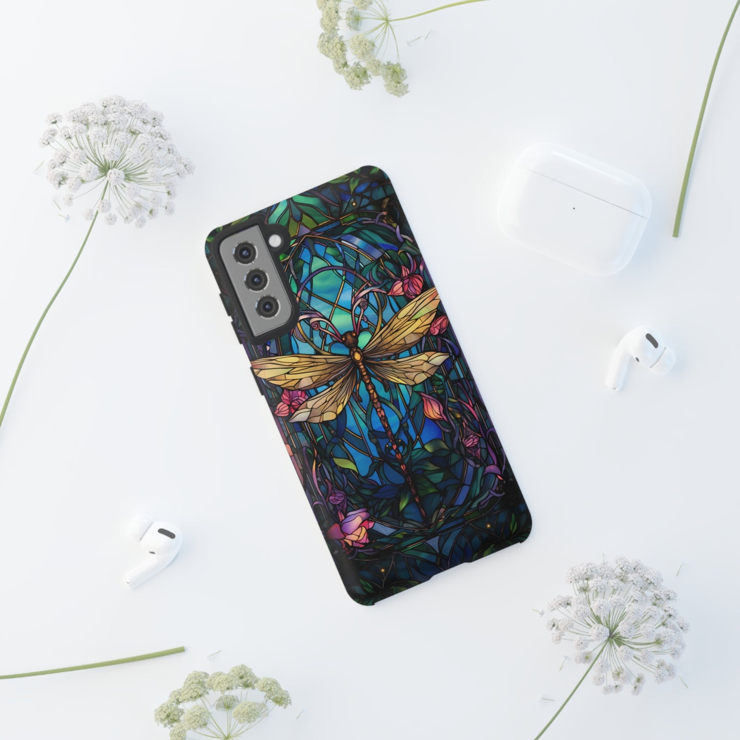 Art Nouveau Dragonfly - A Timeless Symbol of Elegance for Google Pixel, iPhone, and Samsung Cases