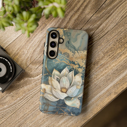 Zen Lotus Gold Floral Phone Case