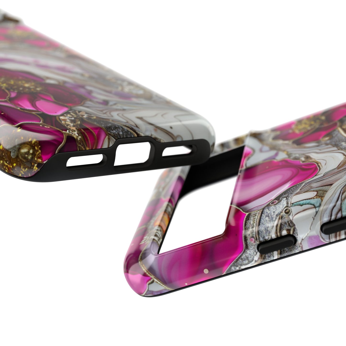 Stained Glass Magenta Floral Paisley Explosion Phone Case