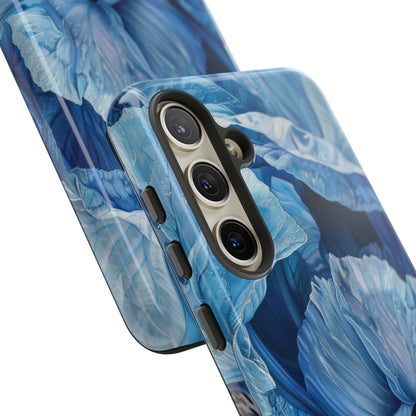 Floral Blue Iris Oil Painting Flower Phone Case