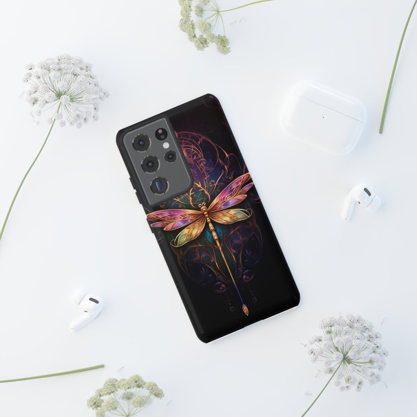 Art Nouveau Dragonfly - A Timeless Symbol of Elegance for Google Pixel, iPhone, and Samsung Cases