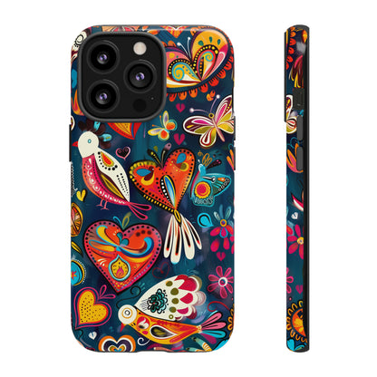 Bright Colorful Mexican Style Mural Painting Phone Case