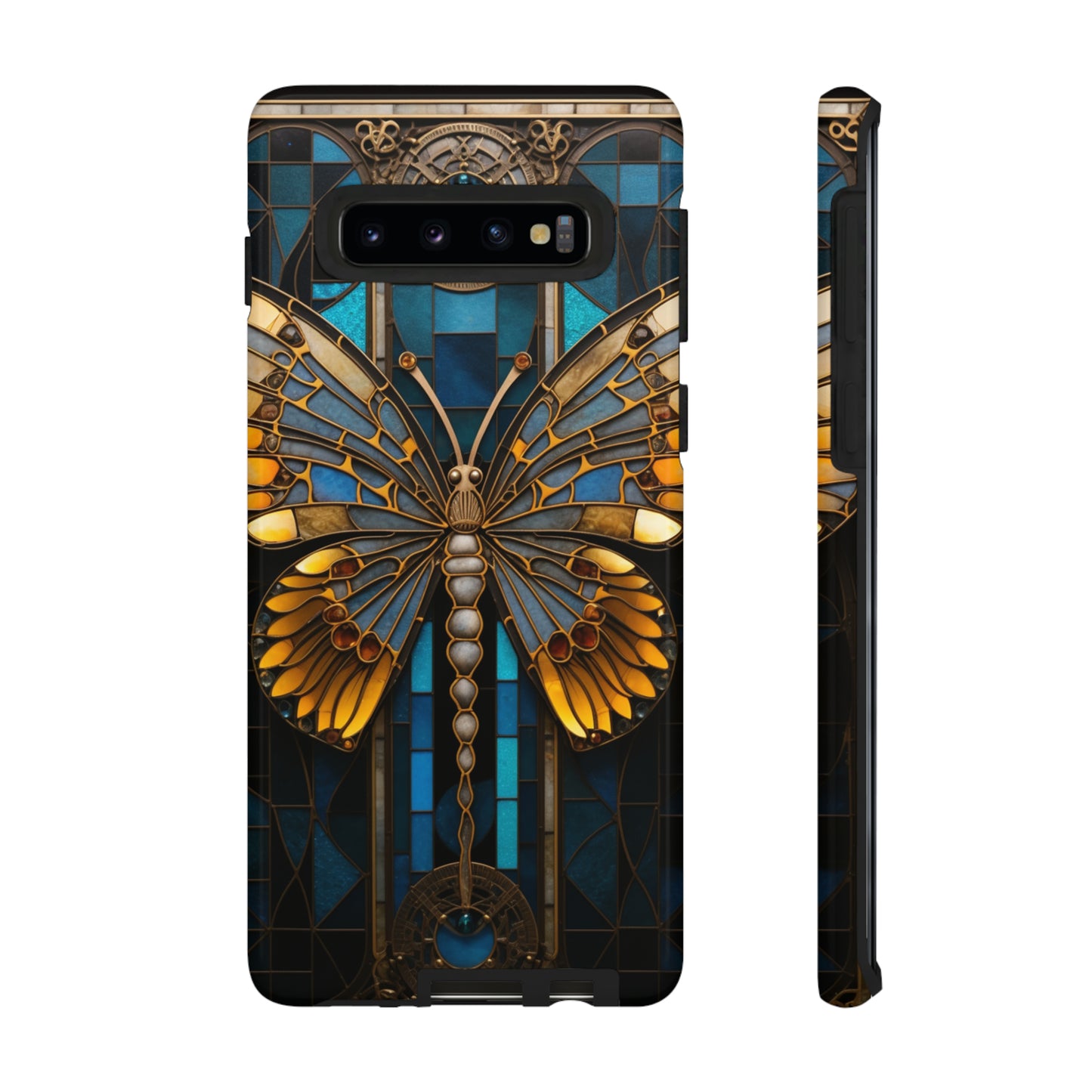 Stained Glass iPhone Butterfly Floral Aesthetic Art Nouveau