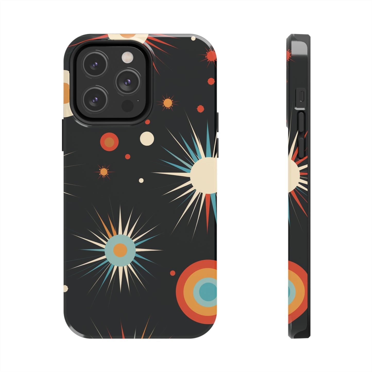 Mid-Century Atomic Age Tough iPhone Case | Retro Phone Cover