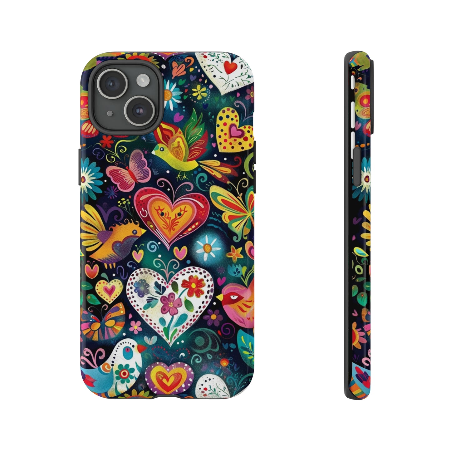 Floral Butterfly Magic Hearts Phone Case