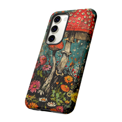 Trippy Magic Mushroom Retro Art Phone Case