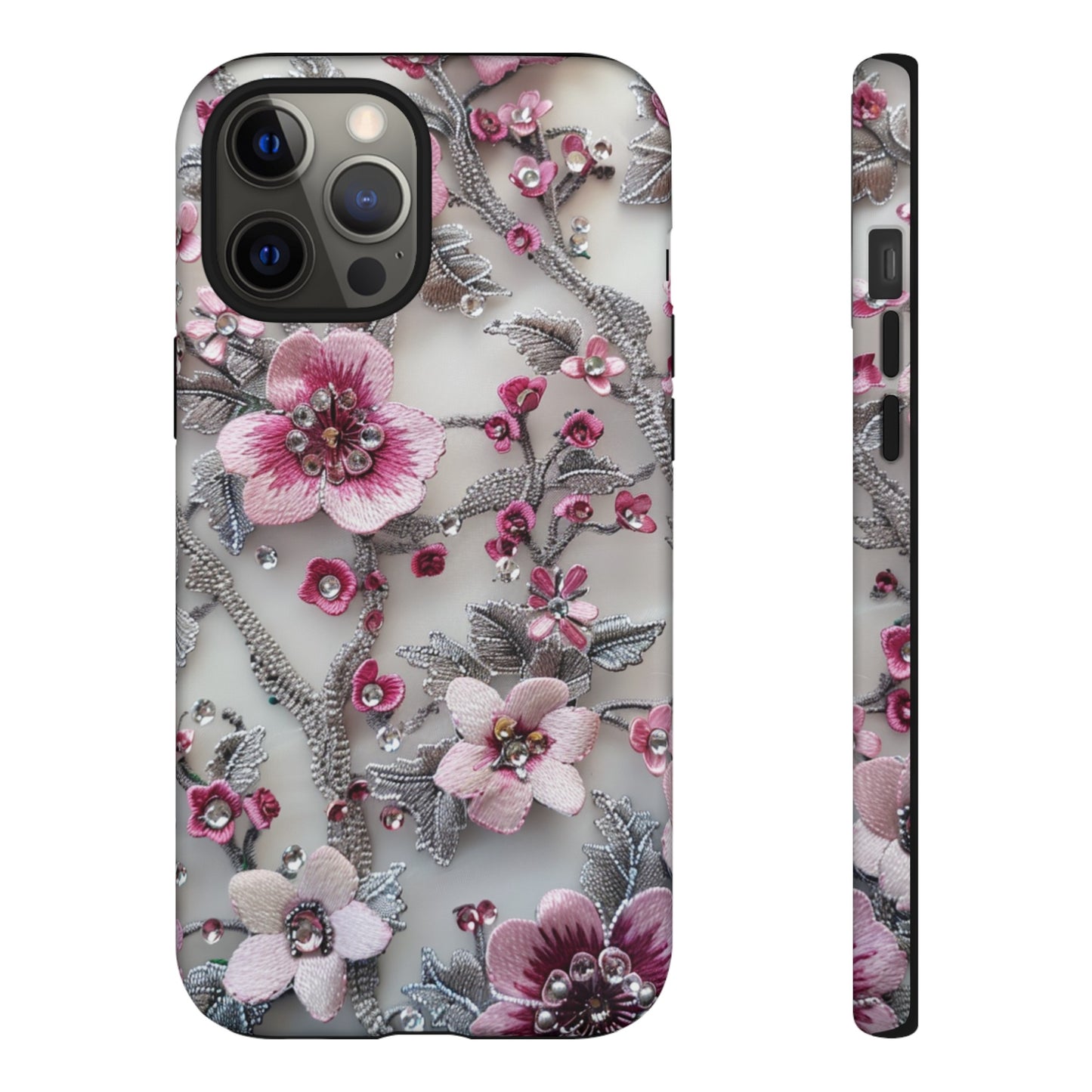 Coquette Aesthetic Floral Art iPhone 12 Case