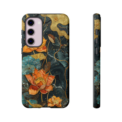 Chiyogami Floral Scroll Work Phone Case