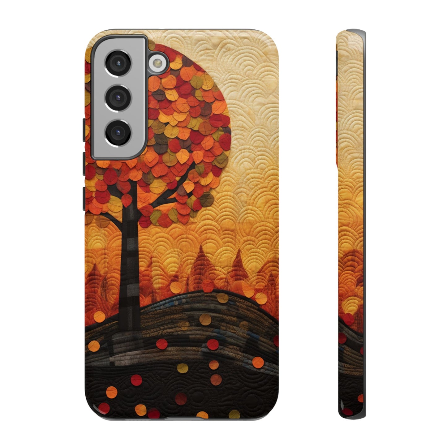 Autumn iPhone Case, Forest Embroidered Style Phone Case