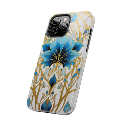 Floral Elegance: Art Deco Stained Glass iPhone Case | Vintage Glamour in Modern Protection iPhone Case for Models 11 through 14 Pro Max