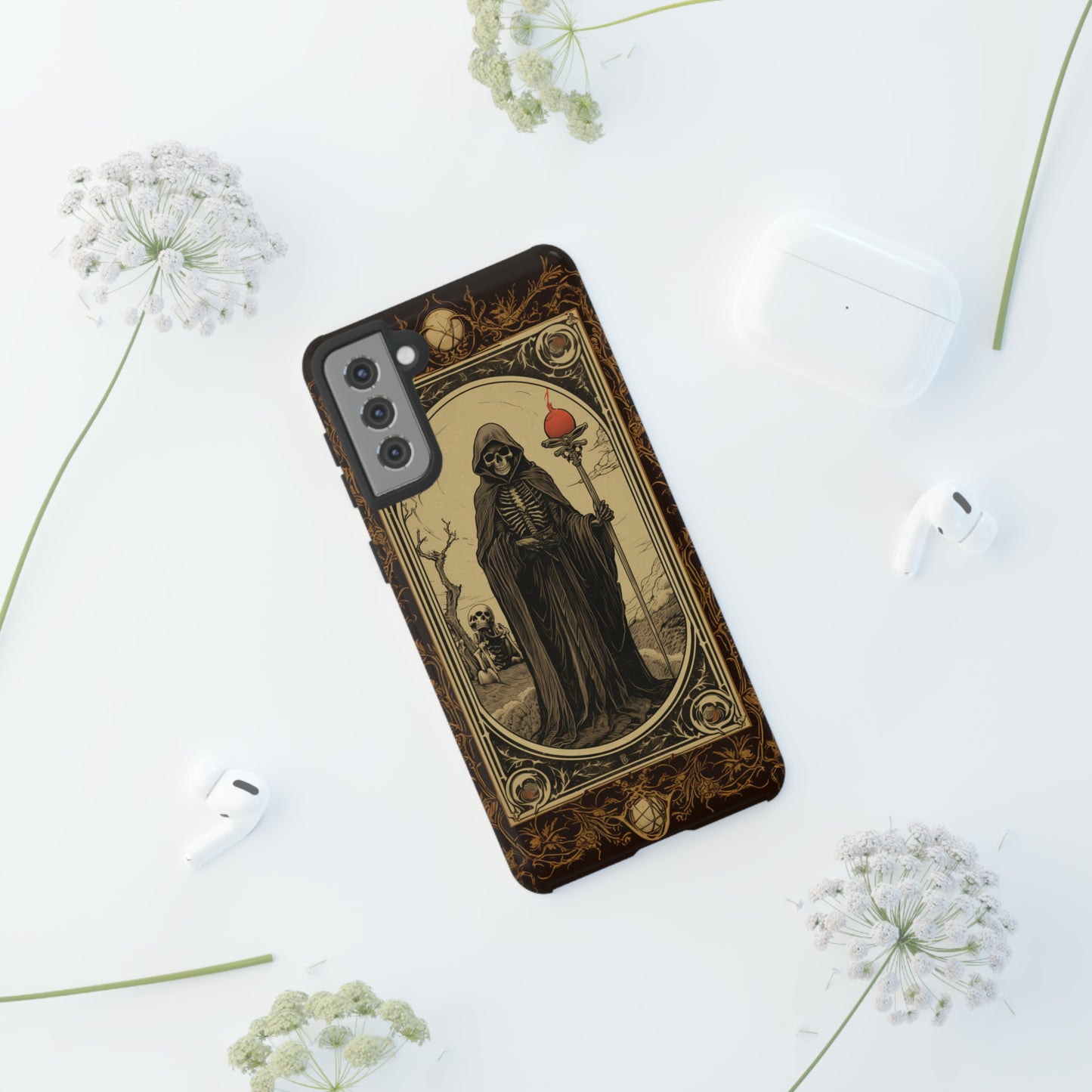 Death's Embrace: The Reaper Tarot Card