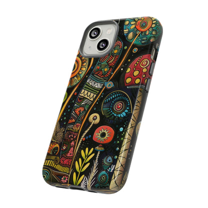 Retro 1960s Psychedelic Flowers Phone Case