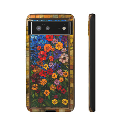 Gustav Klimt Style Flower Garden Painting Phone Case for iPhone 15, 14, Pro Max, 13, 12 & Samsung Galaxy S23, S22, S21, Google Pixel