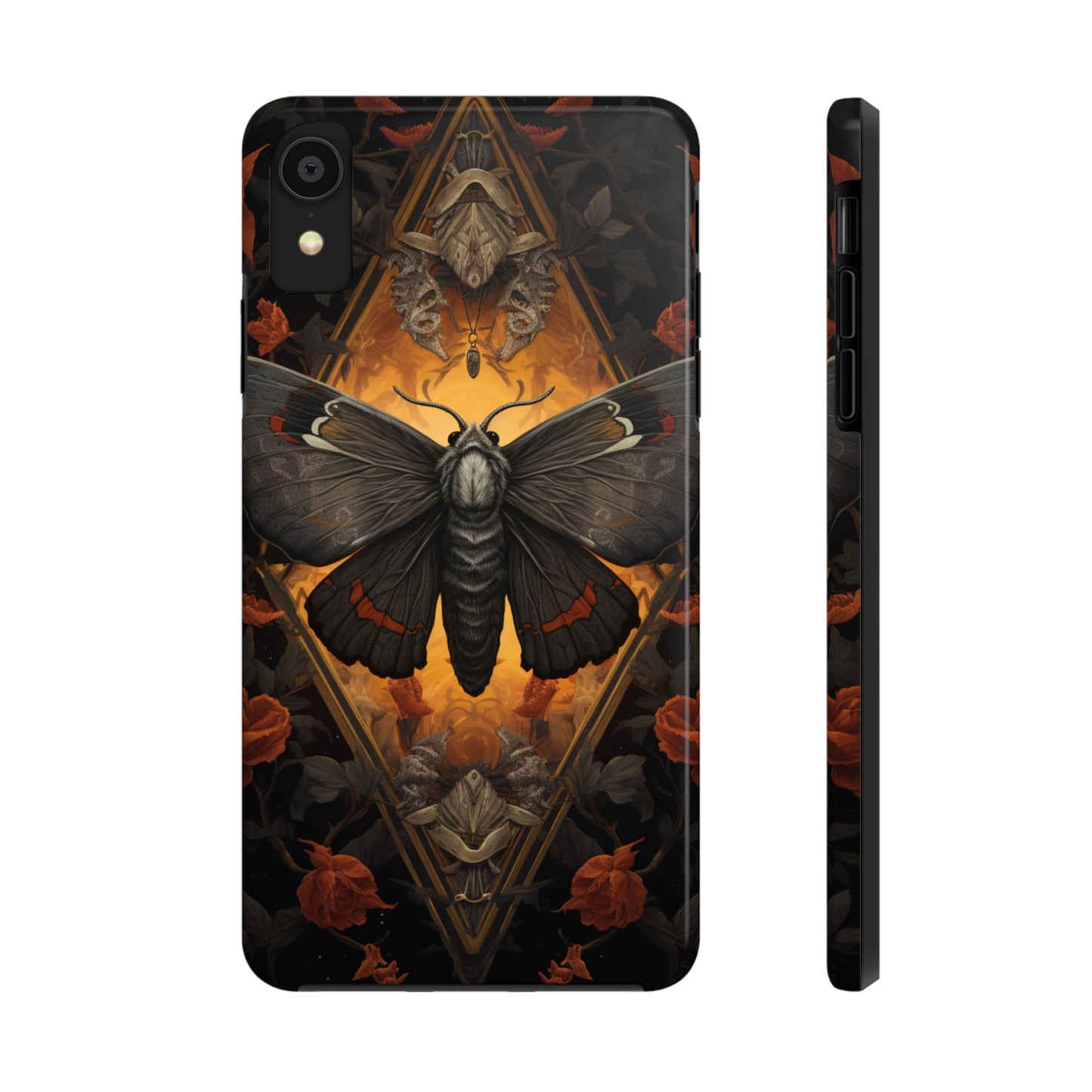 iPhone Case | Lost in Thought: Dark Academia Moth iPhone Tough Case