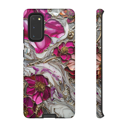 Stained Glass Magenta Floral Paisley Explosion Phone Case