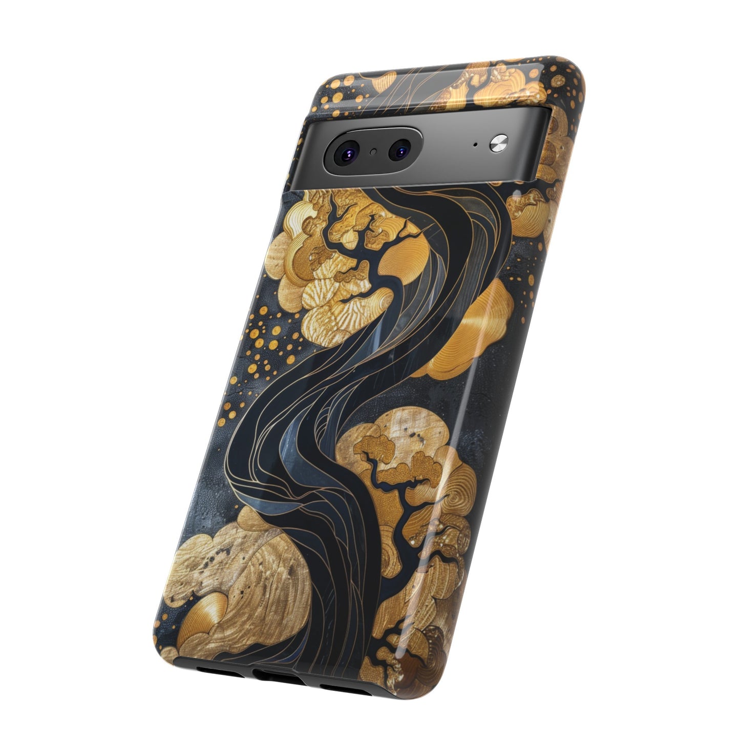 Gold and Silver Tree of Life Design Phone Case