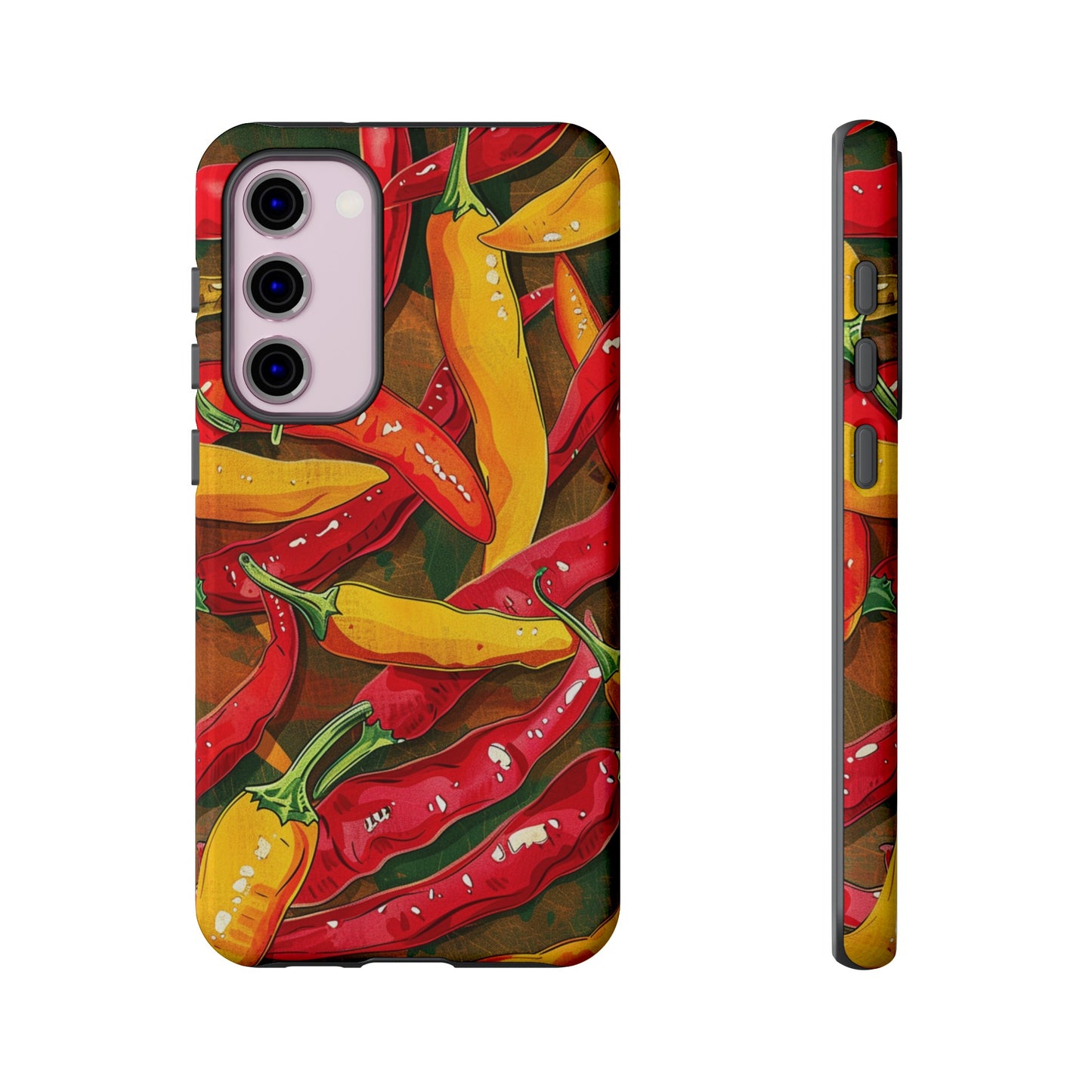 Yellow and Red Chili Peppers Phone Case