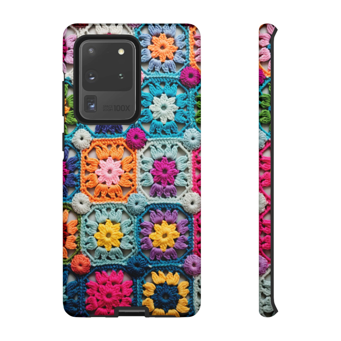 Vintage Crochet Blanket Look Phone Case