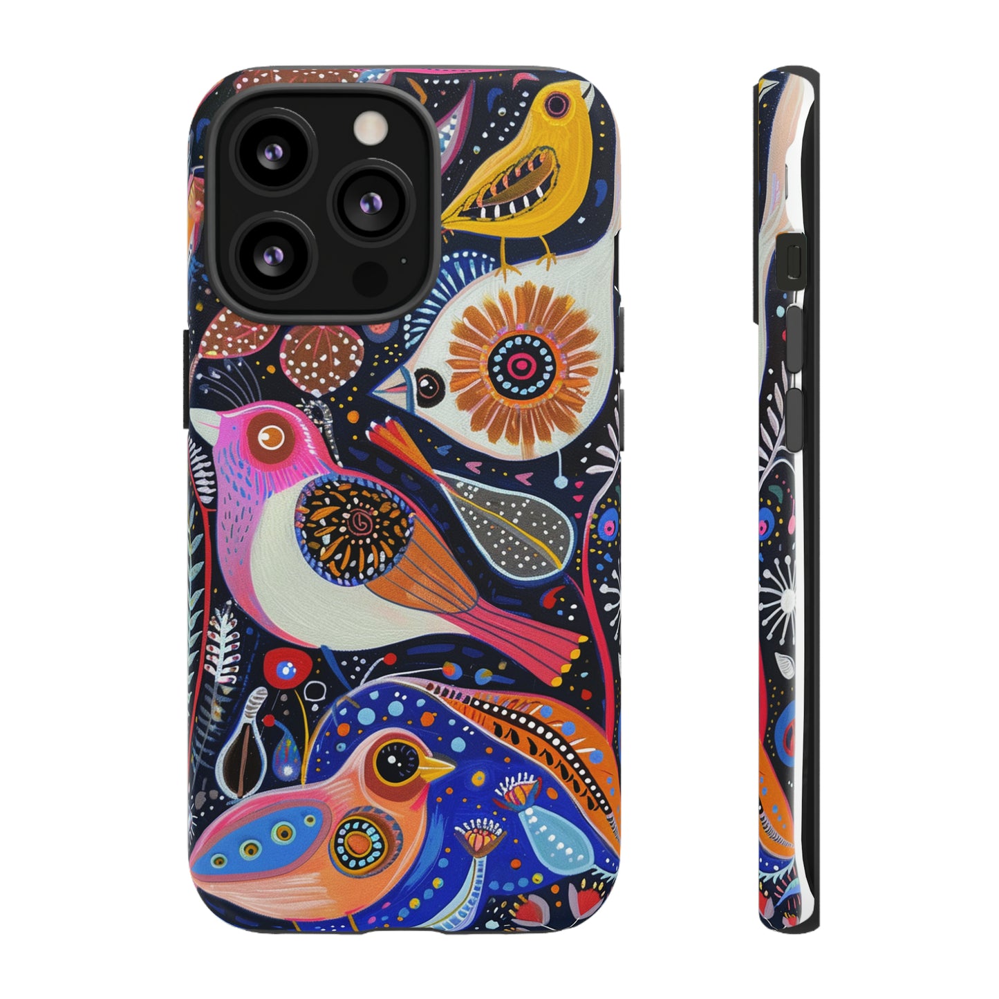 Mexican Style Bird Painting Phone Case