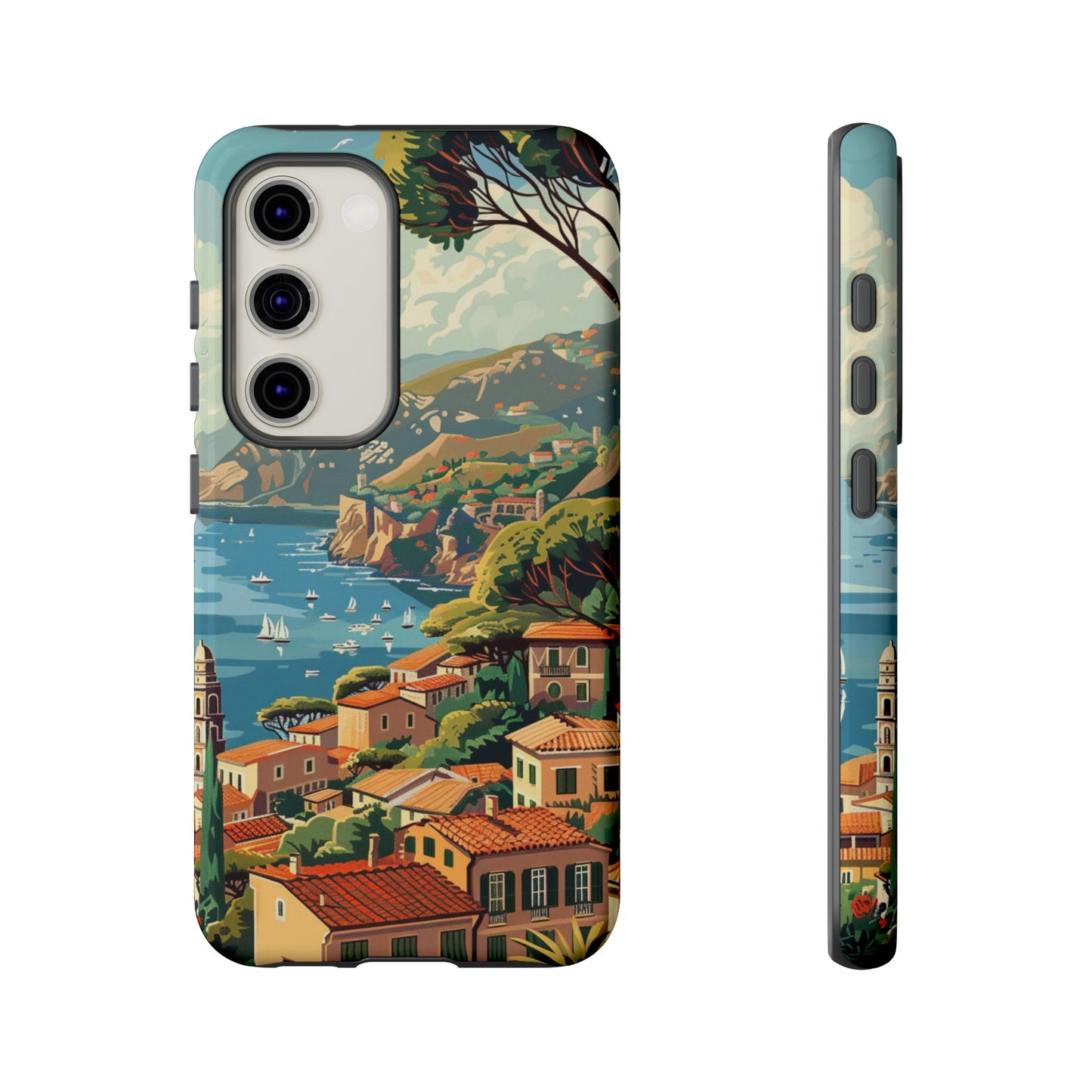 Midcentury French Riviera Landscape Painting Phone Case